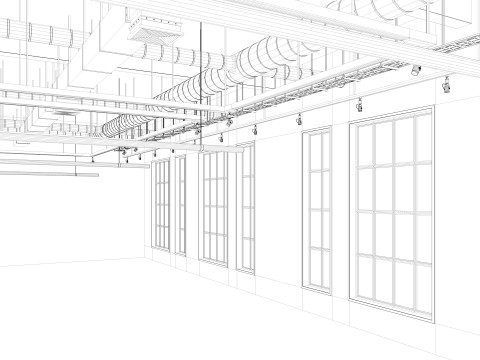 Loft Office interior 8 3D Model