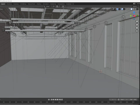 Loft Office interior 8 3D Model