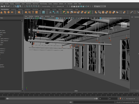 Loft Office interior 8 3D Model