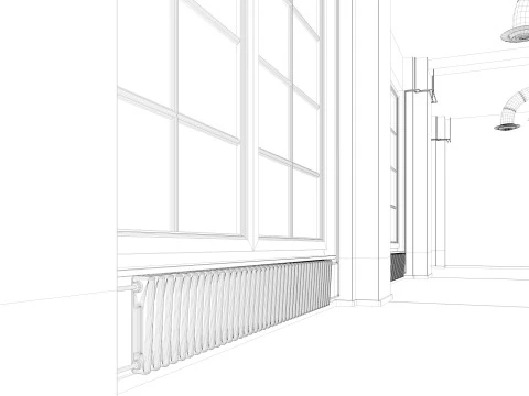 Kantor Loteng 9 Model 3D