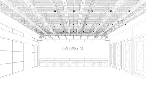 Loft Office 10 3D Model