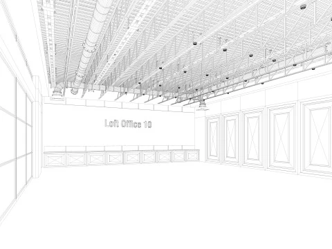 Loft Office 10 3D Model