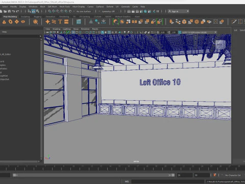 Loft Office 10 3D Model