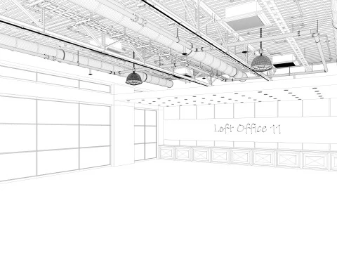 로프트 오피스 11 3D 모델
