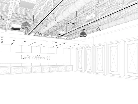 로프트 오피스 11 3D 모델