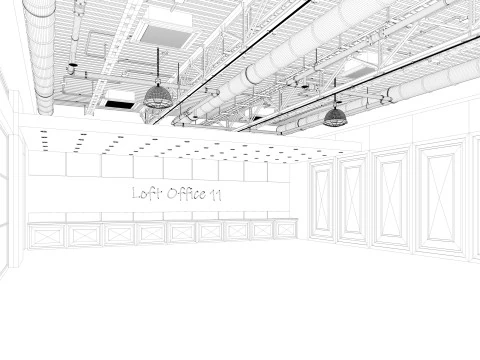 로프트 오피스 11 3D 모델