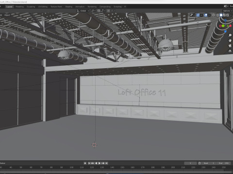 Loft Office 11 3D Model