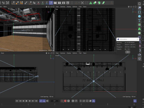 로프트 오피스 11 3D 모델