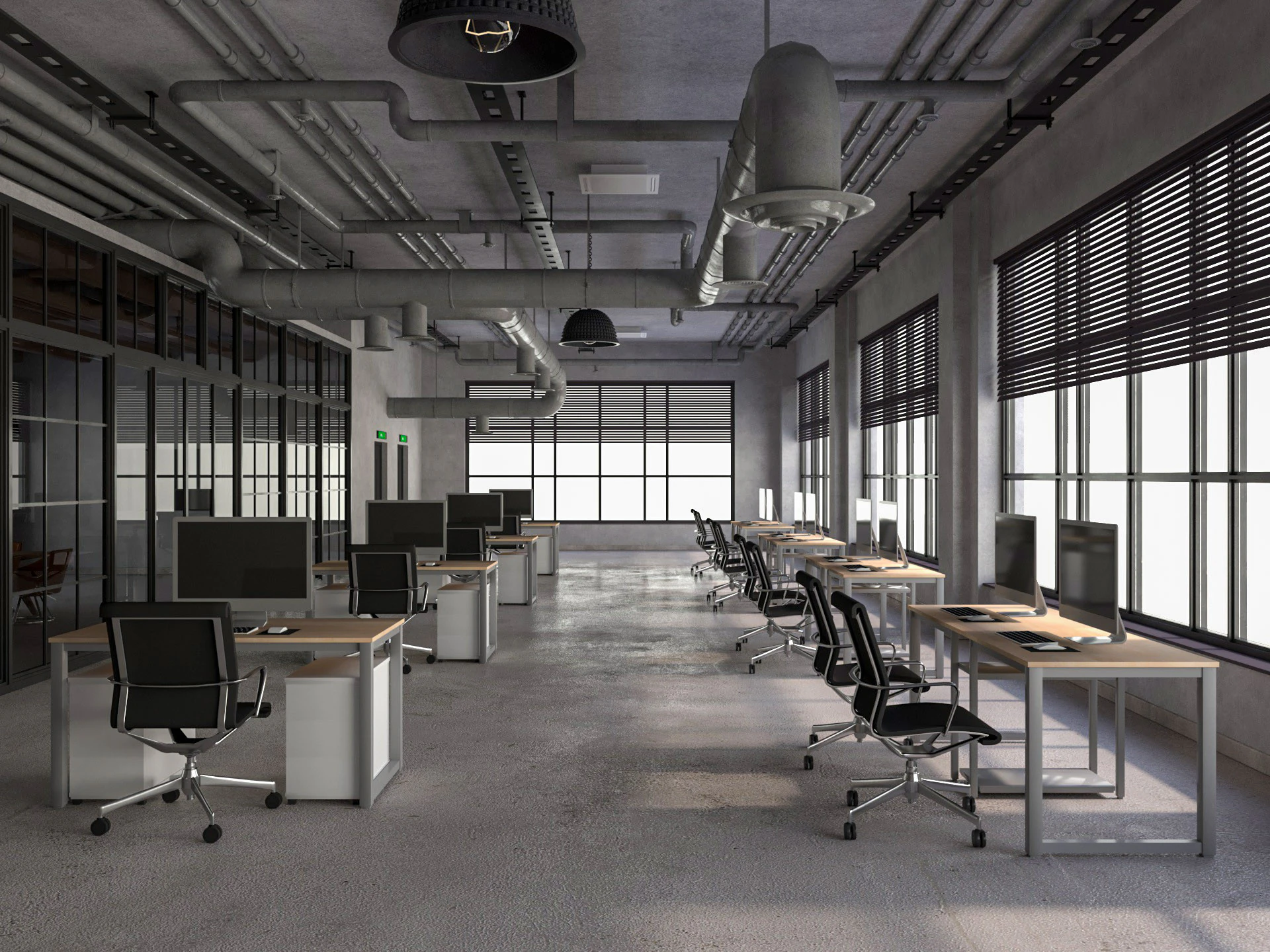 Loft Office 12 3D Model .c4d .max .obj .3ds .fbx .stl .blend
