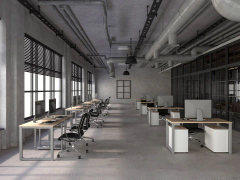 Loft Office 12 3D Model