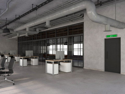 Loft Office 12 3D Model