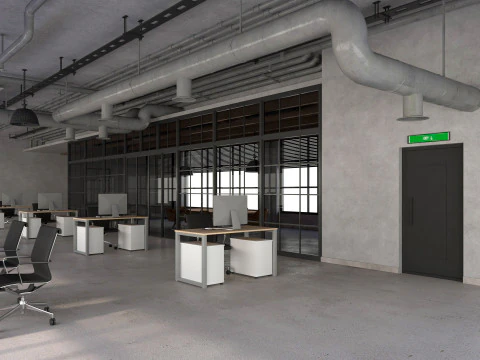 Loft Office 12 3D Model