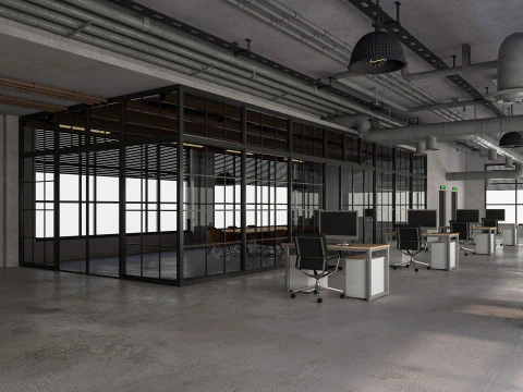 Loft Office 12 3D Model