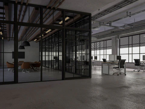 Loft Office 12 3D Model