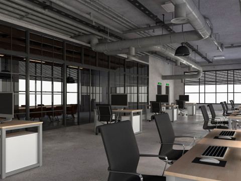 Loft Office 12 3D Model