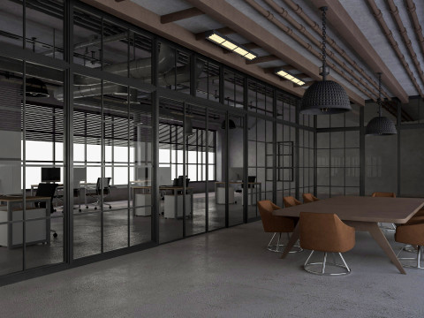 Loft Office 12 3D Model