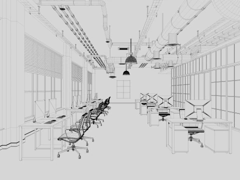 Loft Office 12 3D Model