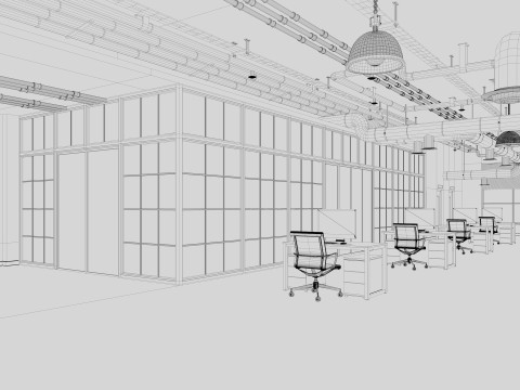 Loft Office 12 3D Model