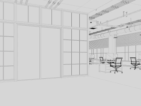 Loft Office 12 3D Model