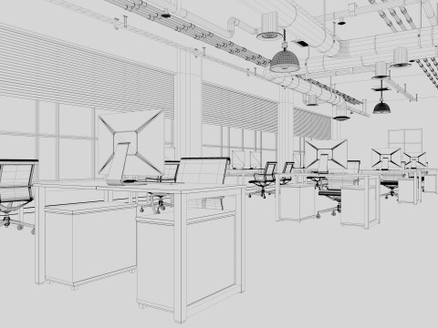 Loft Office 12 3D Model