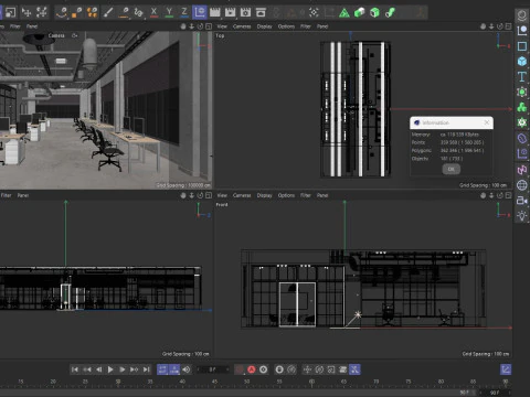 Loft Office 12 3D Model