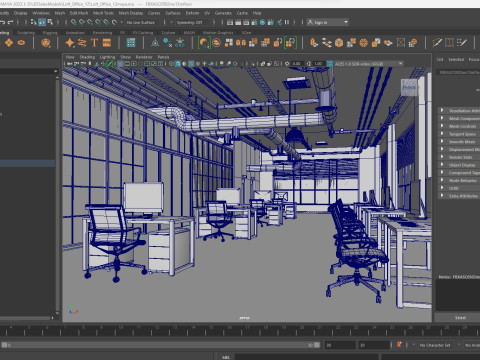 Loft Office 12 3D Model