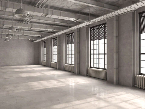 Loft Ofis 13'&uuml;n i&ccedil; mekanı 3D Model