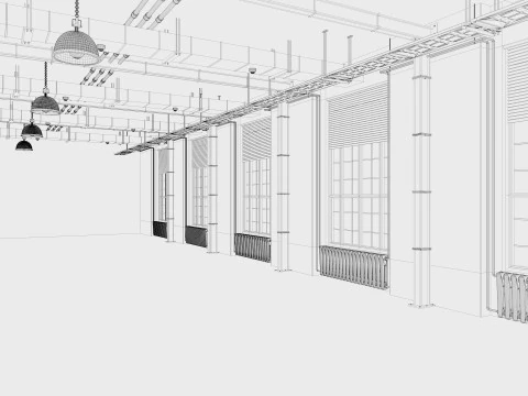 Loft Office 13 interior 3D Model