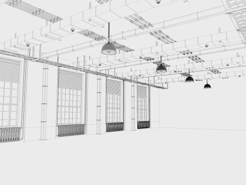 Loft Office 13 interior 3D Model