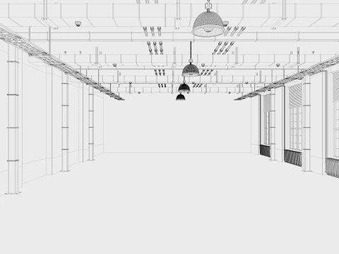 Loft Office 13 interior 3D Model