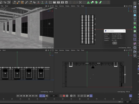 Loft Office 13 interior Modello 3D