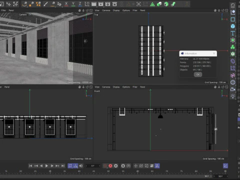 Loft Office 13 interior 3D Model