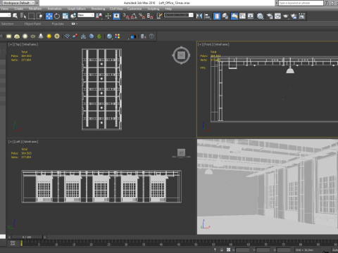 Loft Office 13 interior Modello 3D