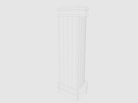 Cartoon skyscraper building 3 Low-poly 3D Модель