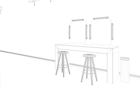 Loft Photo Studio Scene 3D Model