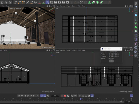Loft Photo Studio Scene 3D Model