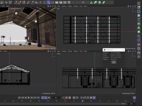 Loft Photo Studio Scene 3D Model