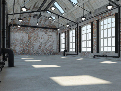 Loft Warehouse 2 3D Model