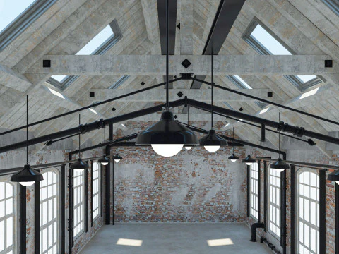 Loft Warehouse 2 3D Model