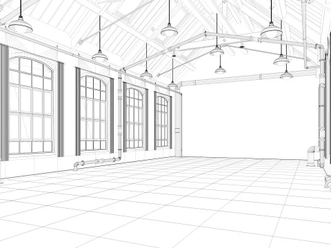 Loft Warehouse 2 3D Model