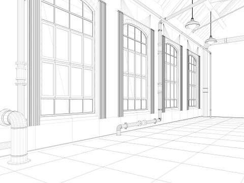 Loft Warehouse 2 3D Model