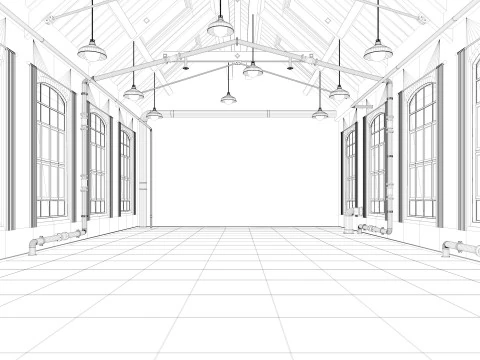 Loft Warehouse 2 3D Model
