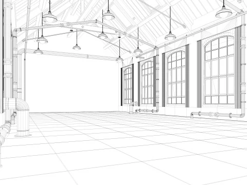 Loft Warehouse 2 3D Model