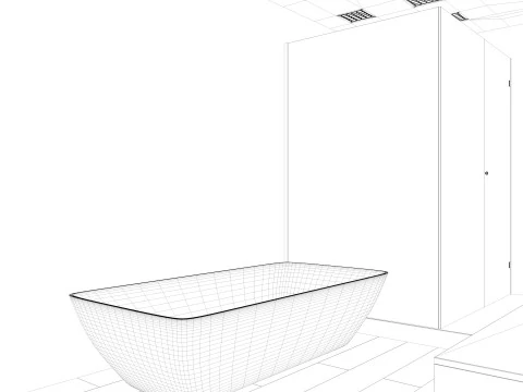 Modern Bathroom 3D Model