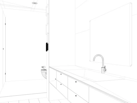 Modern Bathroom 3D Model
