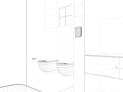 Modern Bathroom 3D Model