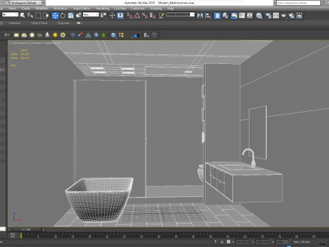 Modern Bathroom 3D Модель