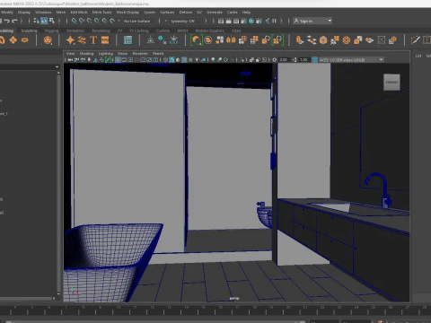 Modern Bathroom 3D Model