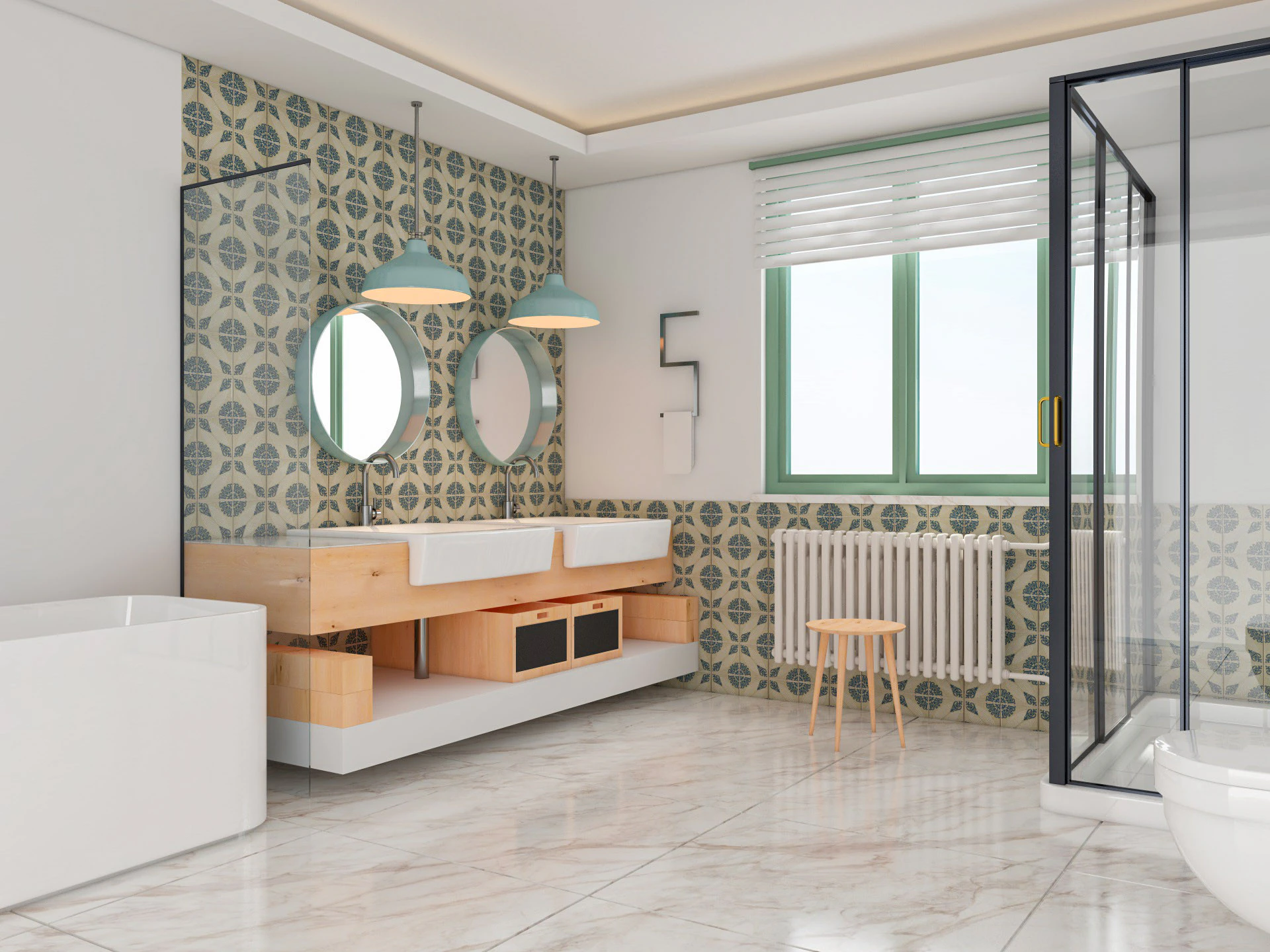 Modern Bathroom 2 3D Model .c4d .max .obj .3ds .fbx .stl .blend 