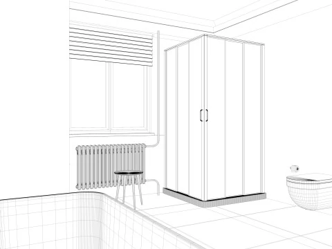 Modern Bathroom 2 3D Model